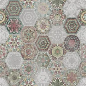 Obrazek Gres Patchwork Hexagon Colour 60/60