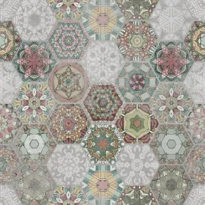 Obrazek Gres Patchwork Hexagon Colour 60/60