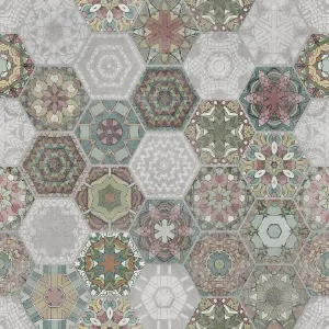 Obrazek Gres Patchwork Hexagon Colour 60/60