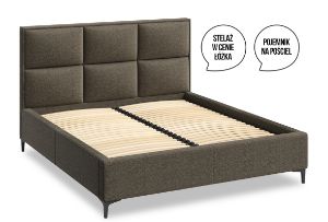 Obrazek Łóżko tapicerowane Infinity 160x200 popiel