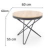 Obrazek Stolik kawowy Laila 60 cm