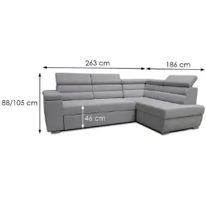 Obrazek Narożnik z funkcją spania William Look 8 prawostronny