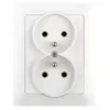 Obrazek Gniazdo podwójne Z/U MEDIUM white 16165