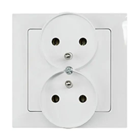 Obrazek Gniazdo podwójne POLA white 33028