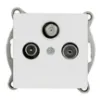 Obrazek Gniazdo RTV-SAT MEDIUM white 17839