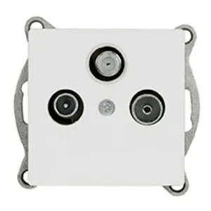 Obrazek Gniazdo RTV-SAT MEDIUM white 17839