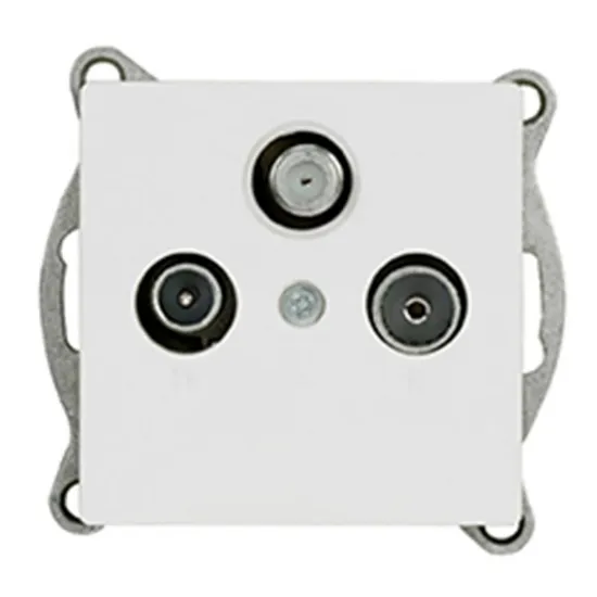 Obrazek Gniazdo RTV-SAT MEDIUM white 17839