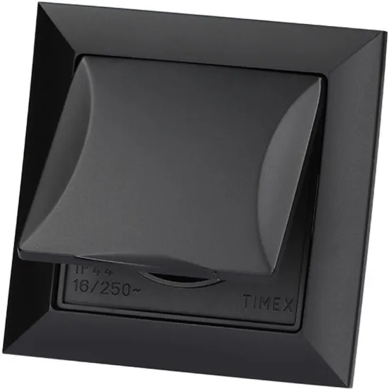 Obrazek Gniazdo pojedyncze IP44 POLA black 33209