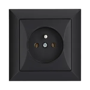 Obrazek Gniazdo pojedyncze POLA black 33208