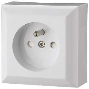 Obrazek Gniazdo pojedyncze Z/U IP20 GAO white 20455