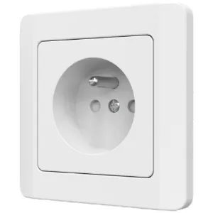 Obrazek Gniazdo pojedyncze Z/U SILVA white 46136