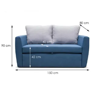 Obrazek Sofa Bella 120 Alfa 83+17