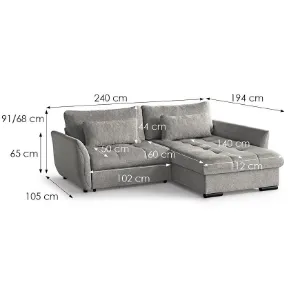 Obrazek Narożnik Cafu L prawy Louis 664