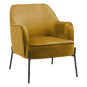 Obrazek Fotel Bob WX-2924 Yellow Velvet 20