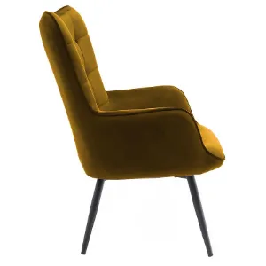 Obrazek Fotel Jet WX-2931-1T Yellow Velvet 20
