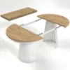 Obrazek Stół Rozkładany Garda Biały/Artisan