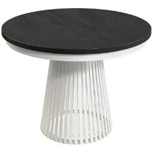 Stół Rozkładany Garda Biały/Czarne Drewno