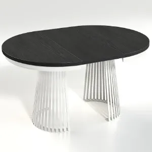 Obrazek Stół Rozkładany Garda Biały/Czarne Drewno