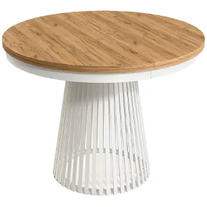 Stół Rozkładany Garda Biały/Kraft Złoty