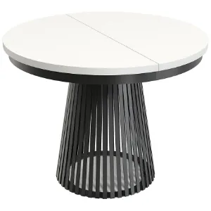 Stół Rozkładany Garda Czarny/Biel Alpejska