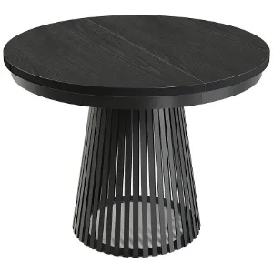 Stół Rozkładany Garda Czarny/Czarne Drewno