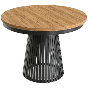 Stół Rozkładany Garda Czarny/Kraft Złoty