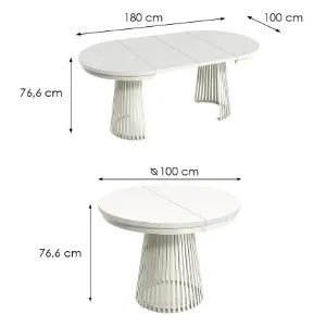 Obrazek Stół Rozkładany Garda Kashmir/Biel Alpejska