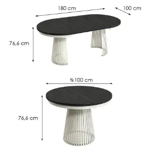 Obrazek Stół Rozkładany Garda Kashmir/Czarne Drewno