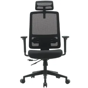 Obrazek Fotel Popstar Mesh Lux czarny