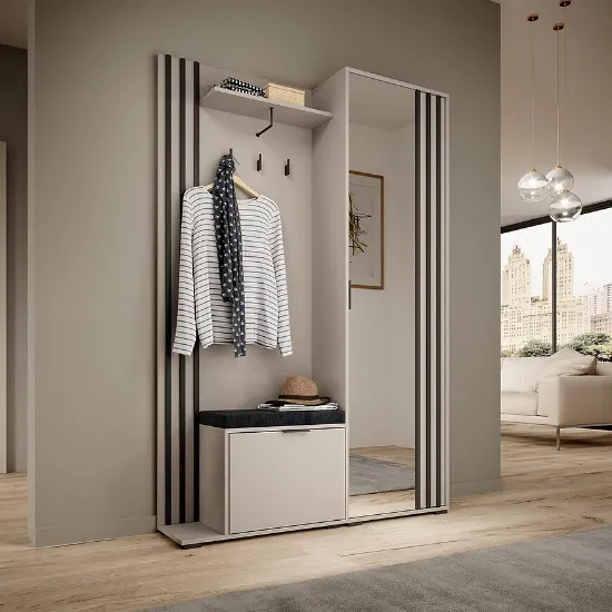 Obrazek Garderoba Nelly Cashmere/Czarny Pop