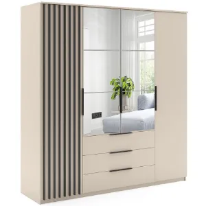 Obrazek Szafa Torino Cashmir/Lamela Czarna