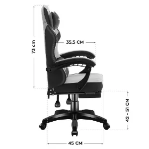 Obrazek Fotel Gamingowy Huzaro Force 3.7 Grey