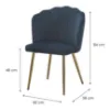 Obrazek Krzesło Robin 12331 granatowe