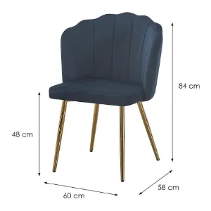 Obrazek Krzesło Robin 12331 granatowe