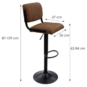 Obrazek Stołek barowy Alina 11944 brązowy