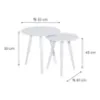 Obrazek Zestaw Stolików Reda Biały