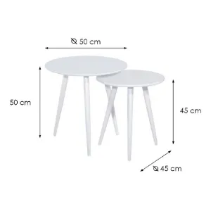 Obrazek Zestaw Stolików Reda Biały