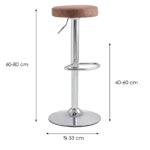 Obrazek Stołek barowy Liberty 12084 brązowy