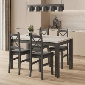 Obrazek Stół Rozkładany Mini Kaszmir/Czarny