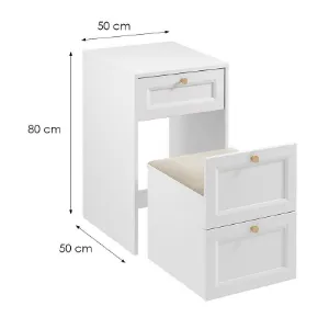 Obrazek Toaletka Ts Rel Biała