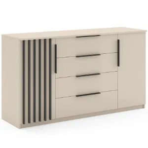 Obrazek Komoda Torino II cashmir/lamela czarna