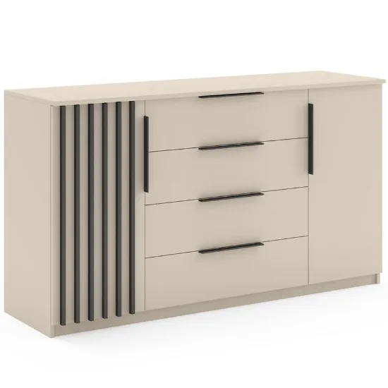 Obrazek Komoda Torino II cashmir/lamela czarna