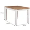 Obrazek Zestaw Stół I Krzesła Fred 1+4 120x80 Artisan/Biały