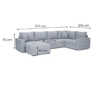 Obrazek Narożnik z funkcją spania Fado Herbi 40 lewostronny