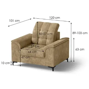 Obrazek Komplet Snap 3+2+1 Bangkok Almond