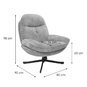 Obrazek Fotel Karmen szenil jasny szary