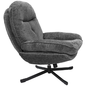 Obrazek Fotel Karmen szenil ciemny szary
