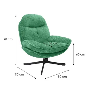 Obrazek Fotel Karmen szenil zielony