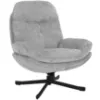 Obrazek Fotel Karmen z podnóżkiem szenil jasny szary