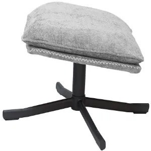 Obrazek Fotel Karmen z podnóżkiem szenil jasny szary